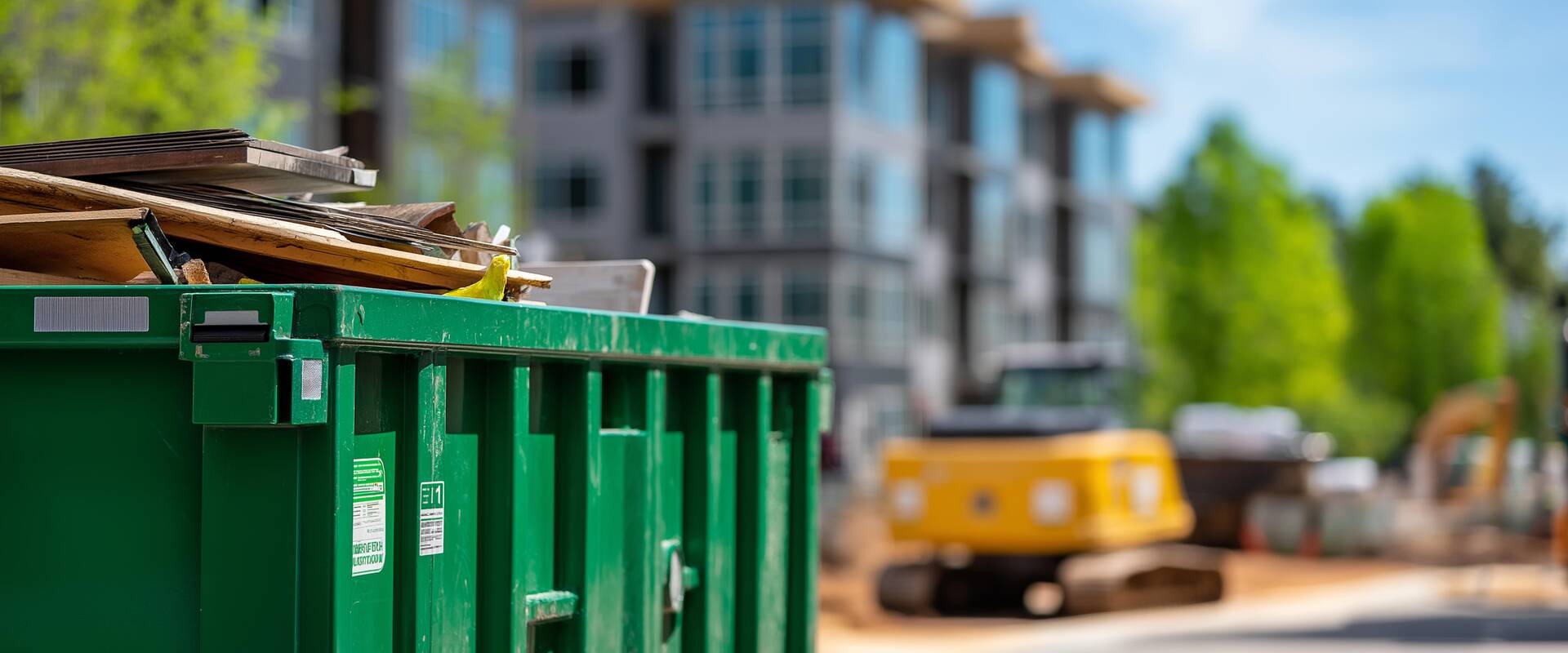 Abfallcontainer in Wohngebiet